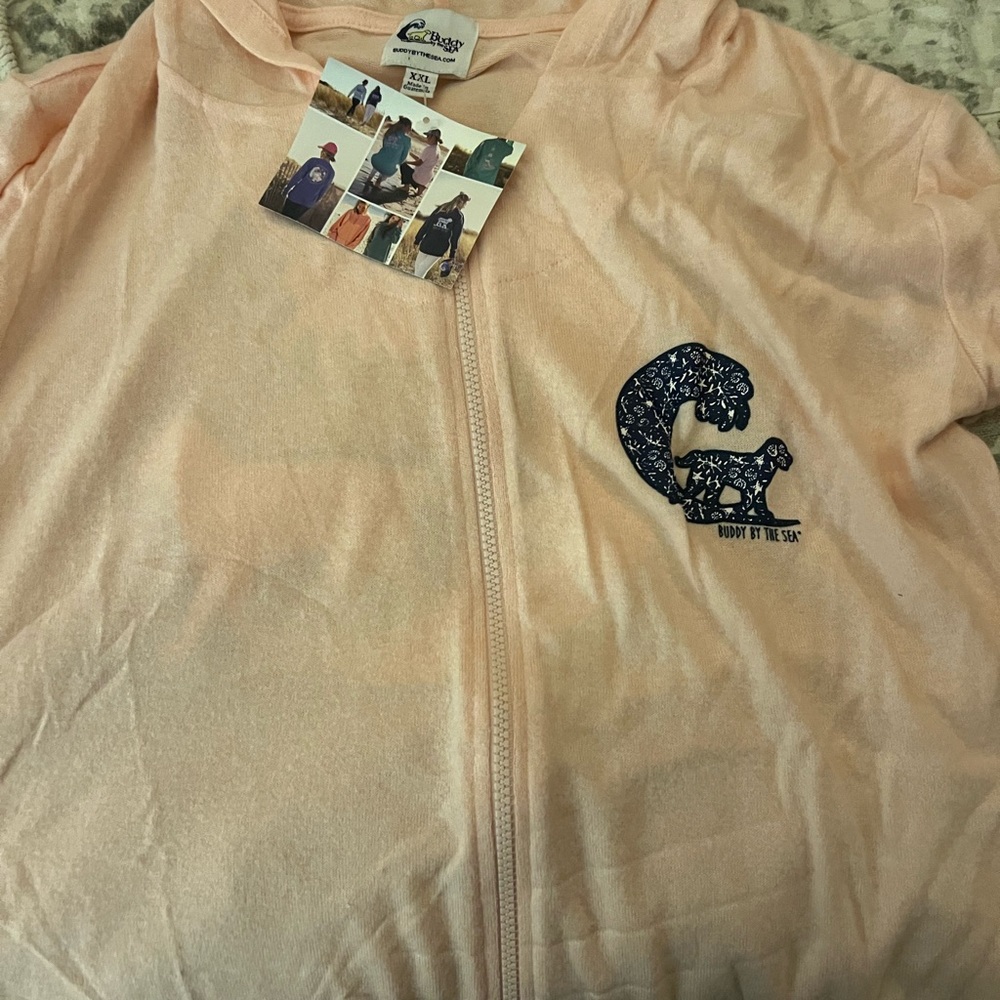 Buddy by the Sea Pink Hoodie